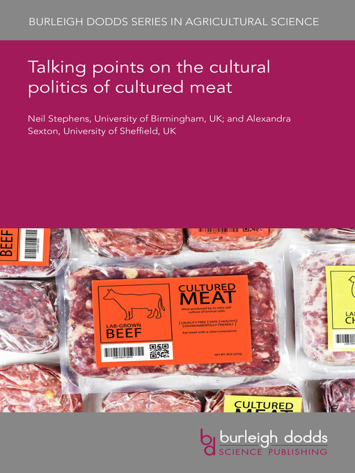 Cover image for Talking points on the cultural politics of cultured meat